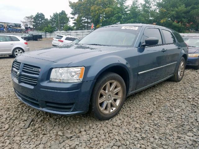 2D4FV47T08H177631 - 2008 DODGE MAGNUM BLUE photo 2