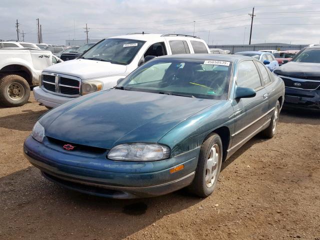 2G1WX12K0X9266038 - 1999 CHEVROLET MONTE CARL GREEN photo 2