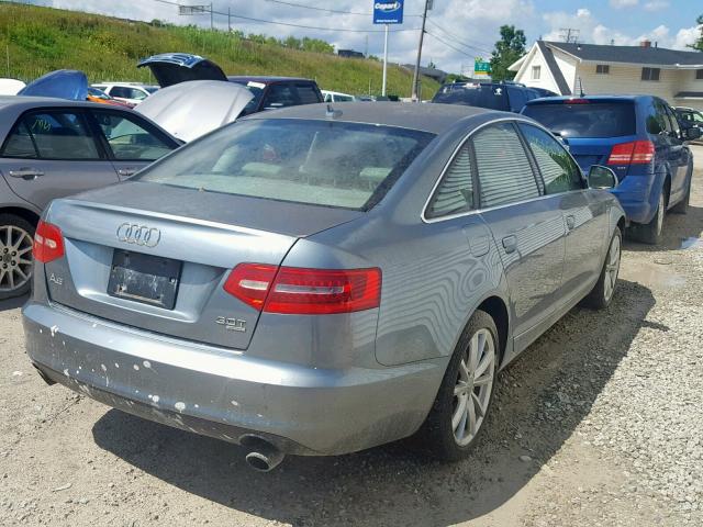 WAUKGAFB3AN064859 - 2010 AUDI A6 PRESTIG BLUE photo 4