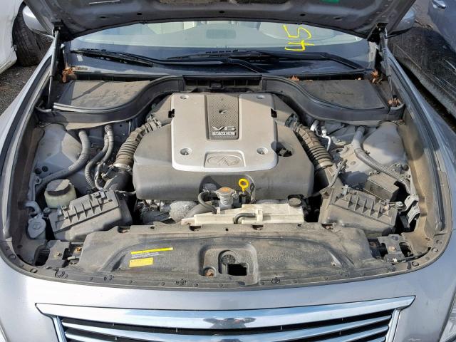 JN1CV6AR3DM760875 - 2013 INFINITI G37 GRAY photo 7