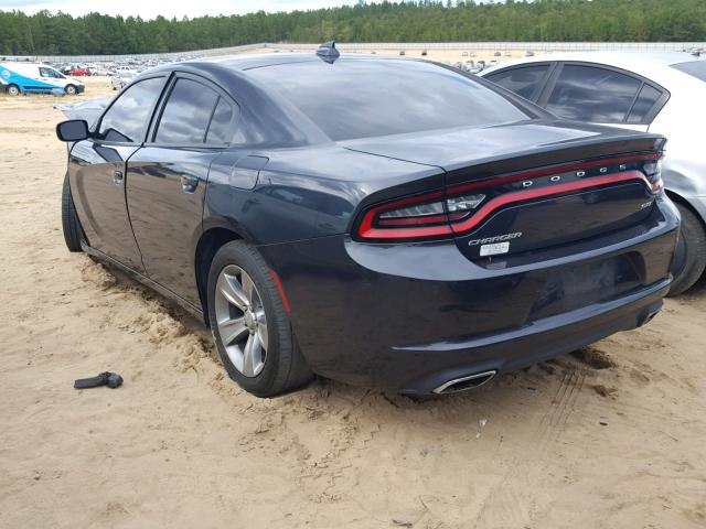 2C3CDXHG9GH215060 - 2016 DODGE CHARGER SX BLACK photo 3