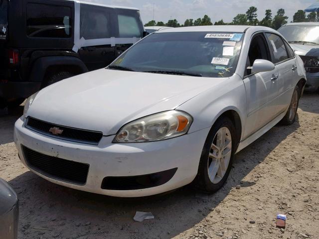 2G1WC5E32D1220616 - 2013 CHEVROLET IMPALA LTZ WHITE photo 2