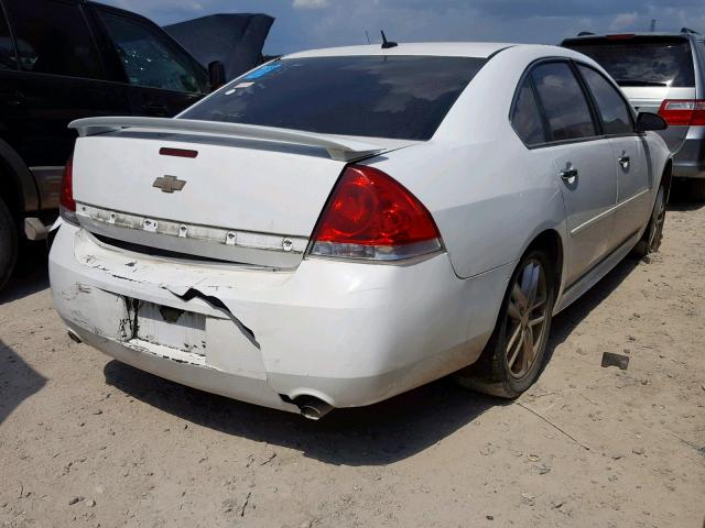 2G1WC5E32D1220616 - 2013 CHEVROLET IMPALA LTZ WHITE photo 4