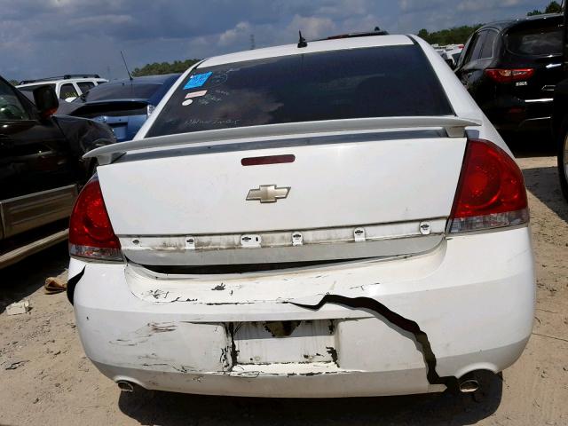 2G1WC5E32D1220616 - 2013 CHEVROLET IMPALA LTZ WHITE photo 9