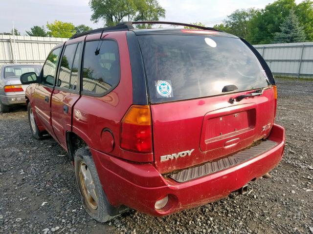 1GKDT13S922386098 - 2002 GMC ENVOY RED photo 3