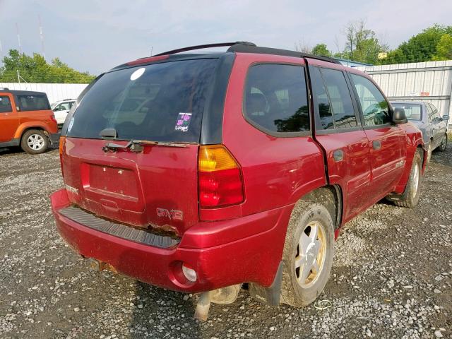 1GKDT13S922386098 - 2002 GMC ENVOY RED photo 4