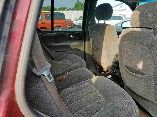 1GKDT13S922386098 - 2002 GMC ENVOY RED photo 6