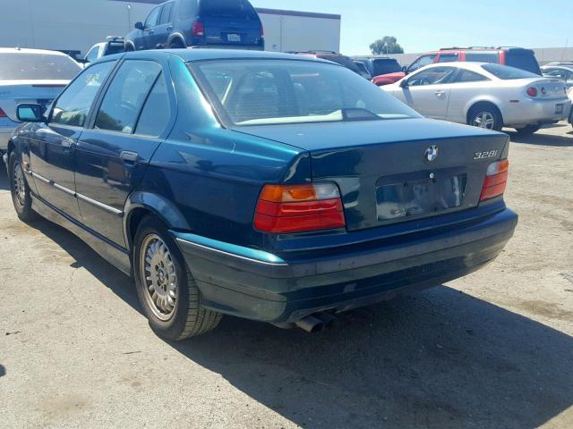 WBACD4328TAV40522 - 1996 BMW 328 I AUTO GREEN photo 3