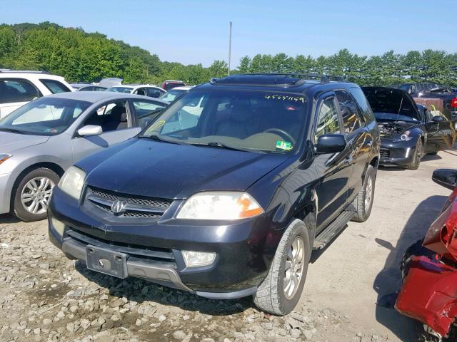 2HNYD18672H514720 - 2002 ACURA MDX TOURIN BLACK photo 2