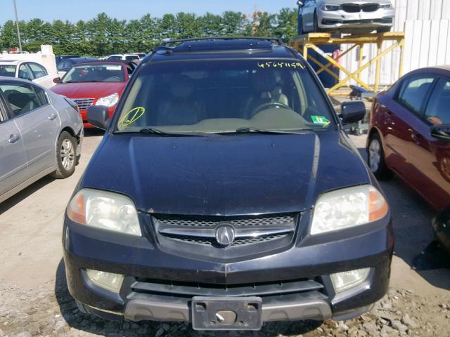 2HNYD18672H514720 - 2002 ACURA MDX TOURIN BLACK photo 9