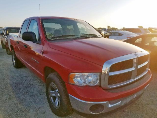 1D7HA18N95S185138 - 2005 DODGE RAM 1500 S RED photo 1