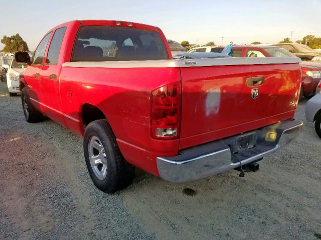 1D7HA18N95S185138 - 2005 DODGE RAM 1500 S RED photo 3