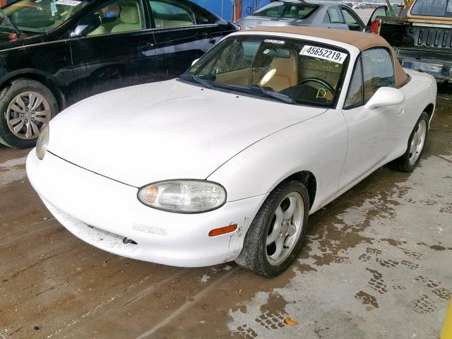 JM1NB3533X0122155 - 1999 MAZDA MX-5 MIATA WHITE photo 2