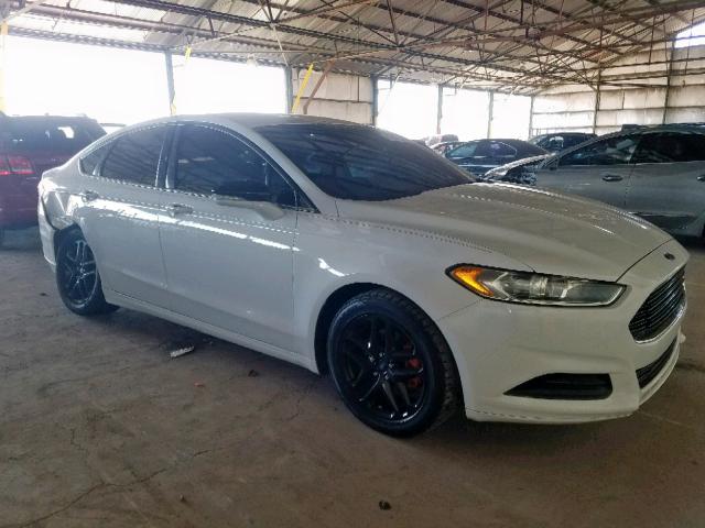 3FA6P0H70DR113336 - 2013 FORD FUSION SE WHITE photo 1