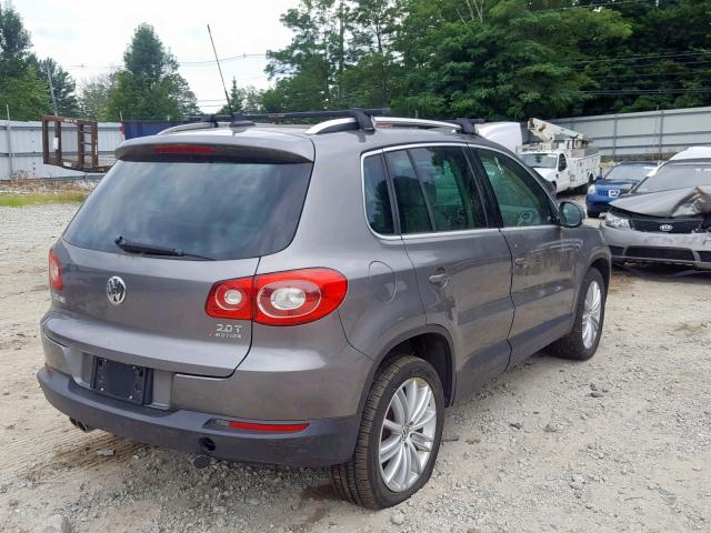 WVGBV95N19W003997 - 2009 VOLKSWAGEN TIGUAN SE GRAY photo 4