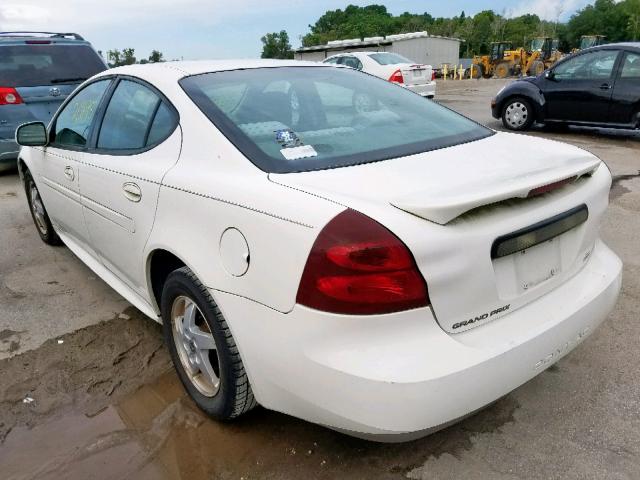 2G2WP522751273082 - 2005 PONTIAC GRAND PRIX WHITE photo 3