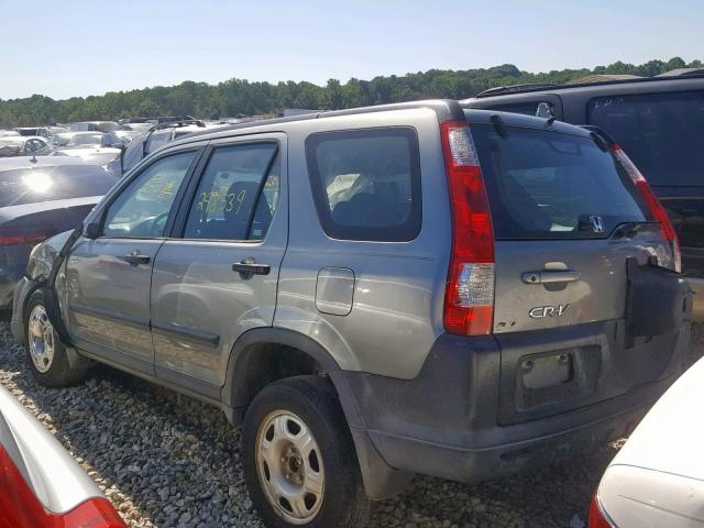 SHSRD68536U403259 - 2006 HONDA CR-V LX GRAY photo 3