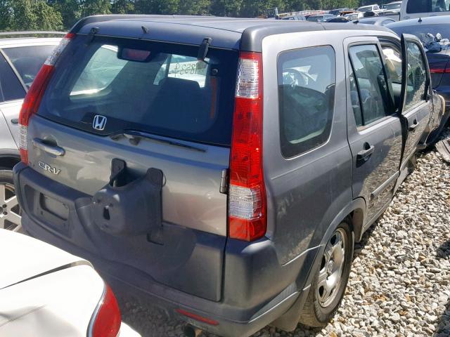 SHSRD68536U403259 - 2006 HONDA CR-V LX GRAY photo 4