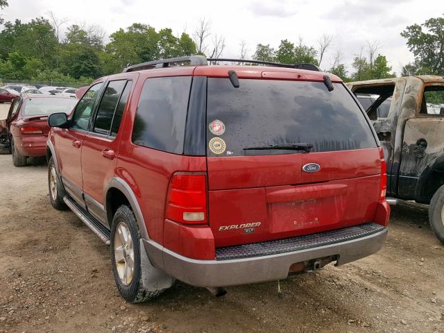 1FMZU73K13ZB33475 - 2003 FORD EXPLORER X RED photo 3