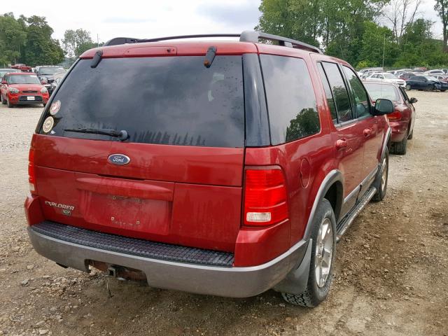 1FMZU73K13ZB33475 - 2003 FORD EXPLORER X RED photo 4