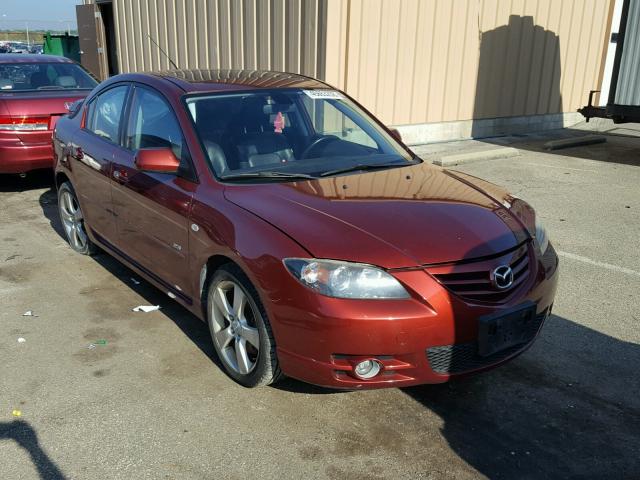 JM1BK323661486487 - 2006 MAZDA 3 S MAROON photo 1