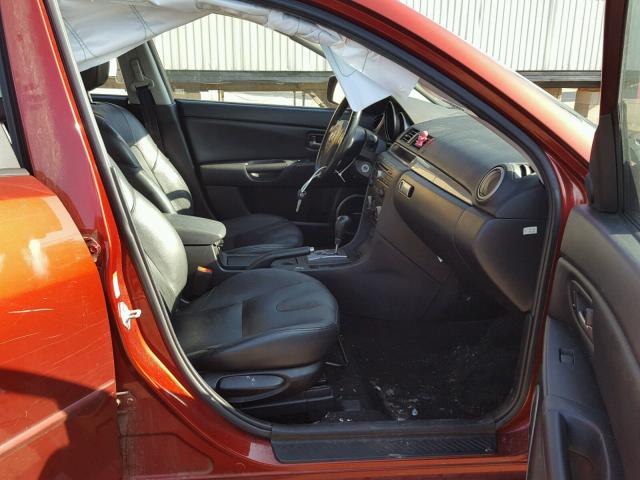 JM1BK323661486487 - 2006 MAZDA 3 S MAROON photo 5