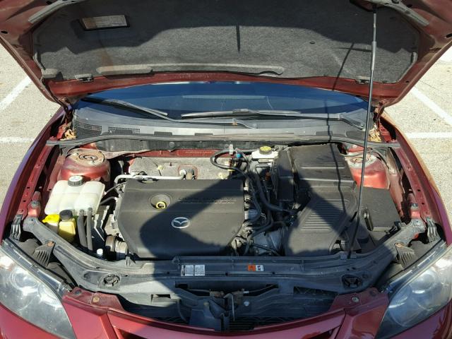 JM1BK323661486487 - 2006 MAZDA 3 S MAROON photo 7