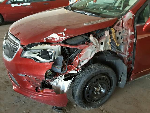 LRBFX2SA6JD009852 - 2018 BUICK ENVISION E RED photo 9