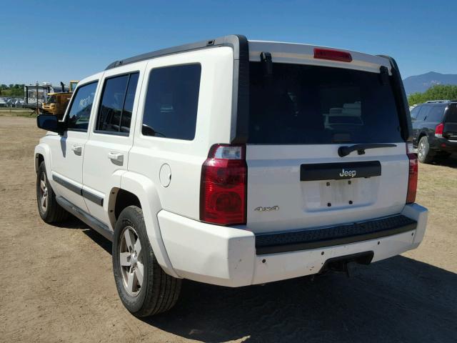 1J8HG48K98C234989 - 2008 JEEP COMMANDER WHITE photo 3