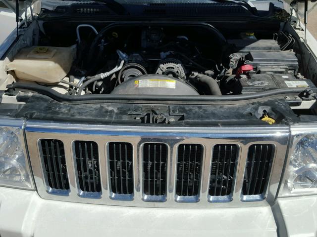 1J8HG48K98C234989 - 2008 JEEP COMMANDER WHITE photo 7