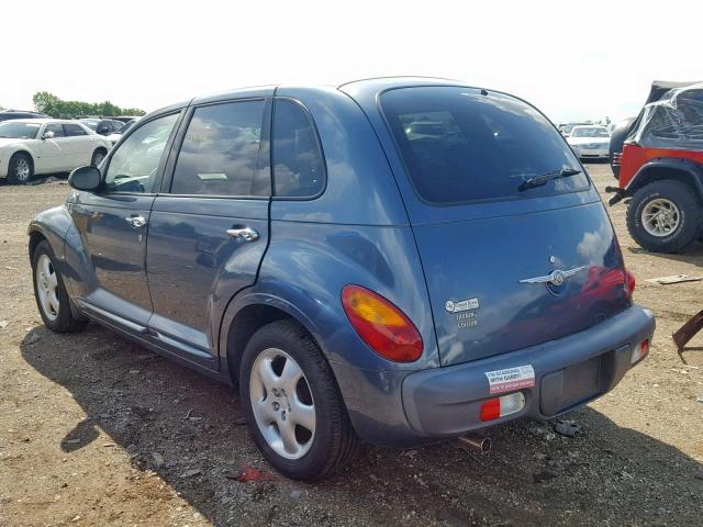 3C4FY58B12T221134 - 2002 CHRYSLER PT CRUISER BLUE photo 3