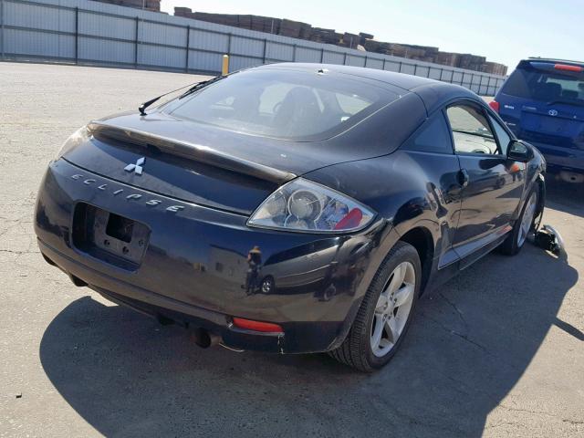 4A3AK24F46E060347 - 2006 MITSUBISHI ECLIPSE GS BLACK photo 4