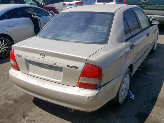 JM1BJ2223Y0285112 - 2000 MAZDA PROTEGE DX BEIGE photo 4