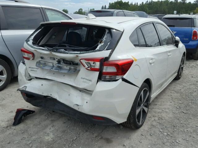 4S3GTAZ64H3753138 - 2017 SUBARU IMPREZA LI WHITE photo 4