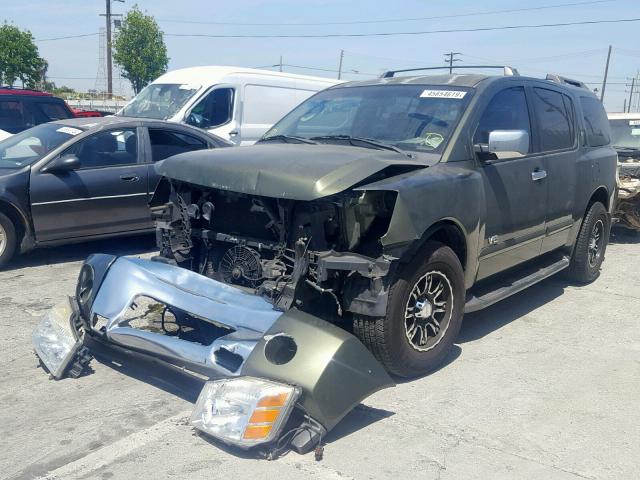 5N1AA08A05N717406 - 2005 NISSAN ARMADA SE GREEN photo 2