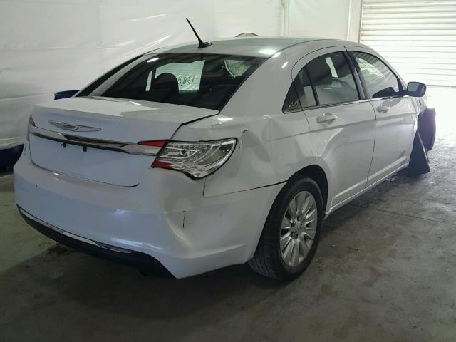 1C3CCBAB0CN145535 - 2012 CHRYSLER 200 LX WHITE photo 4