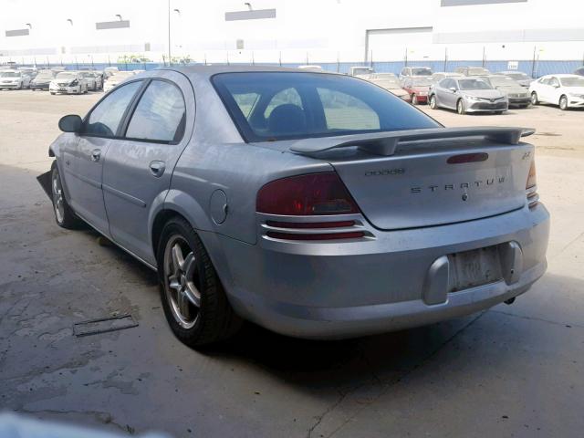 1B3EL76RX4N359894 - 2004 DODGE STRATUS R/ SILVER photo 3