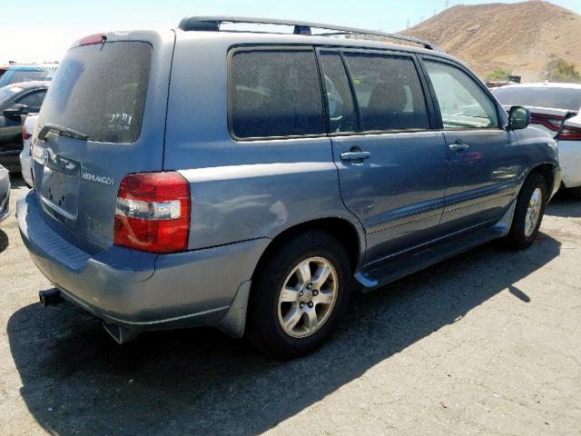 JTEDP21A340003041 - 2004 TOYOTA HIGHLANDER GRAY photo 4