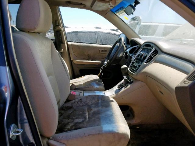 JTEDP21A340003041 - 2004 TOYOTA HIGHLANDER GRAY photo 5