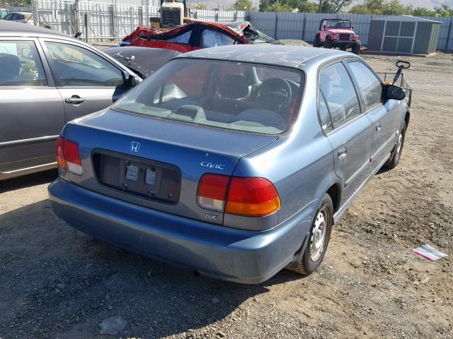 2HGEJ6522TH528592 - 1996 HONDA CIVIC DX GREEN photo 4