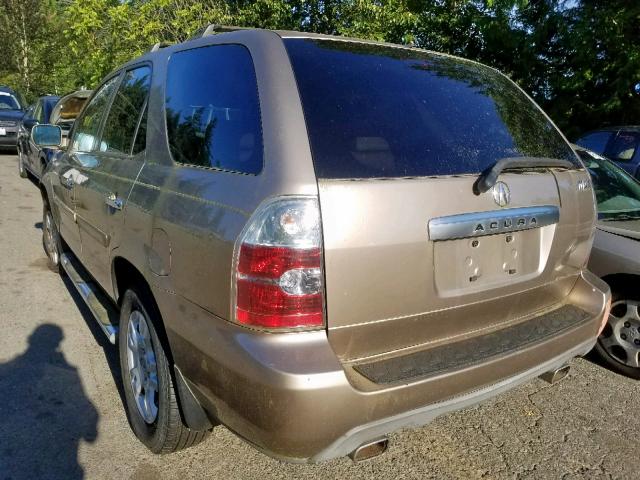 2HNYD187X4H517543 - 2004 ACURA MDX TOURIN GOLD photo 3