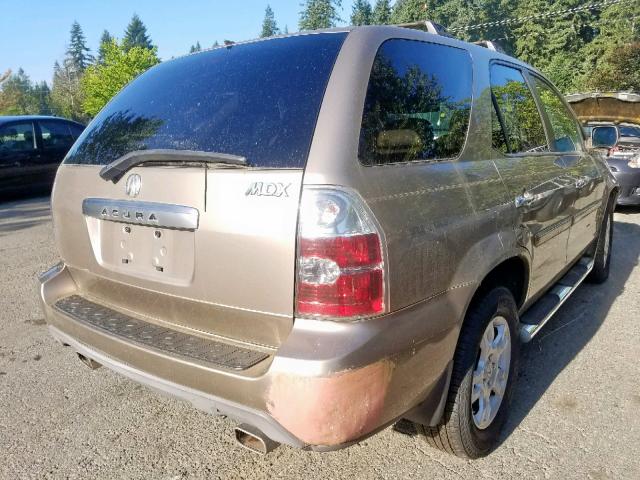 2HNYD187X4H517543 - 2004 ACURA MDX TOURIN GOLD photo 4