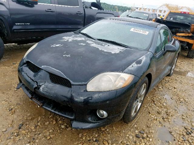 4A3AK44T66E039176 - 2006 MITSUBISHI ECLIPSE SE BLACK photo 2