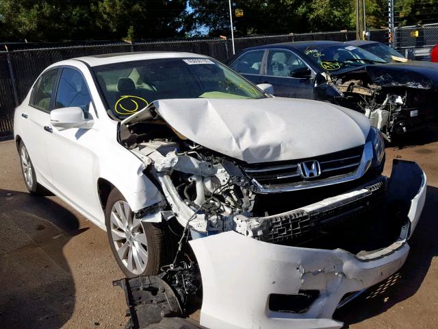 1HGCR2F86EA105107 - 2014 HONDA ACCORD EXL WHITE photo 1