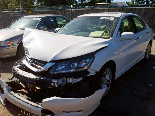 1HGCR2F86EA105107 - 2014 HONDA ACCORD EXL WHITE photo 2