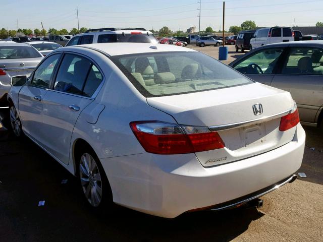 1HGCR2F86EA105107 - 2014 HONDA ACCORD EXL WHITE photo 3