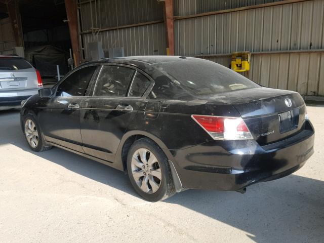 1HGCP36828A079783 - 2008 HONDA ACCORD EXL BLACK photo 3