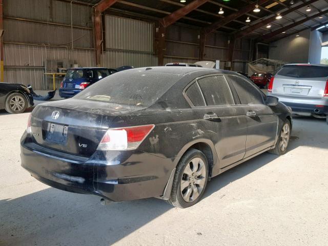 1HGCP36828A079783 - 2008 HONDA ACCORD EXL BLACK photo 4