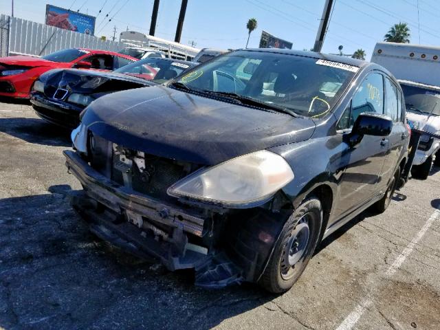 3N1BC13E79L402615 - 2009 NISSAN VERSA S BLACK photo 2