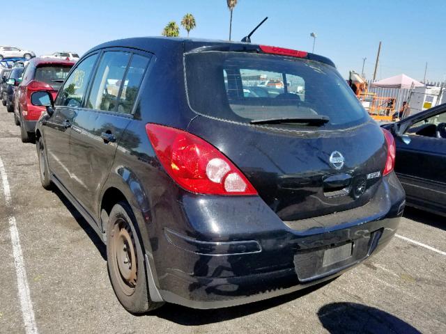 3N1BC13E79L402615 - 2009 NISSAN VERSA S BLACK photo 3